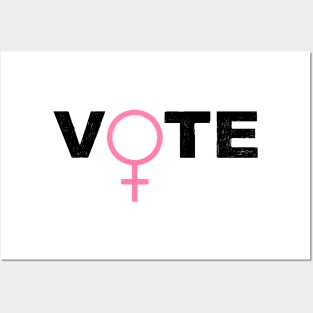 VOTE Women's Rights are Equal Rights Turn Out Blue Democratic Independent Voters for the Future Posters and Art